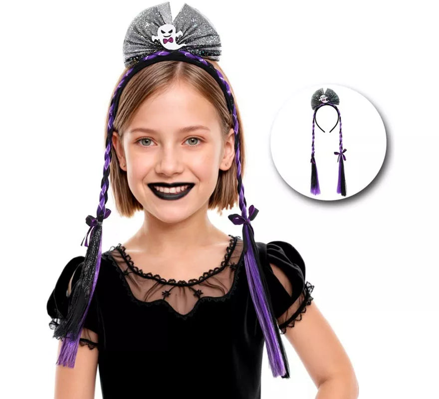 Translation missing: it.Diadema Fantasma con Dos Trenzas Infantil