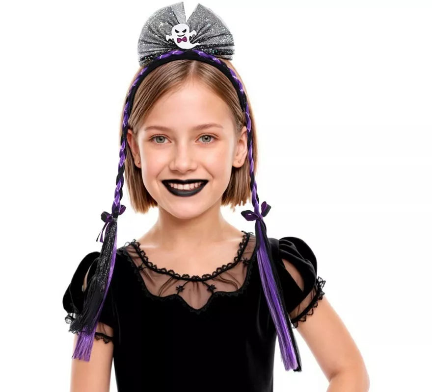 Translation missing: it.Diadema Fantasma con Dos Trenzas Infantil