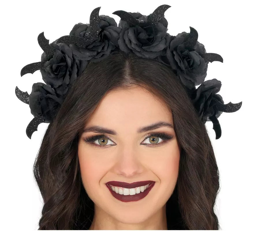 Translation missing: es.Diadema Flores negras