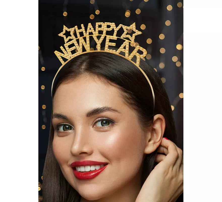 Translation missing: it.Diadema Happy New Year dorada