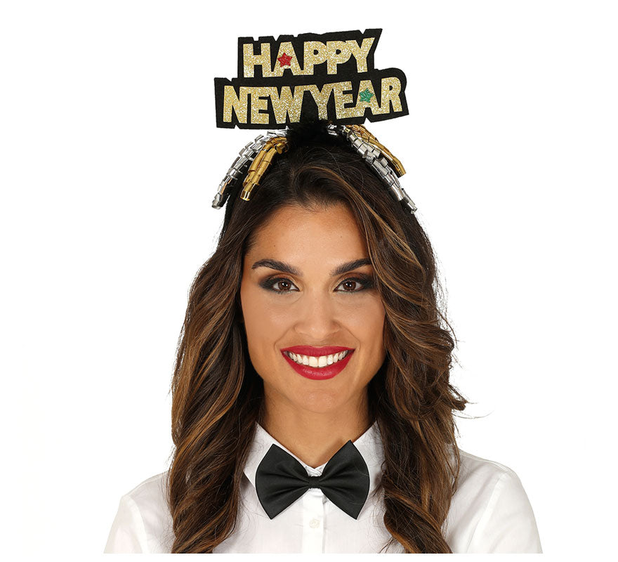 Translation missing: it.Diadema 'Happy New Year' Plata y Oro Surtidos