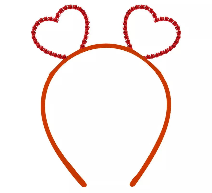 Diadema Metálica de Corazones