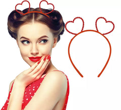 Cerchietto in metallo con cuori