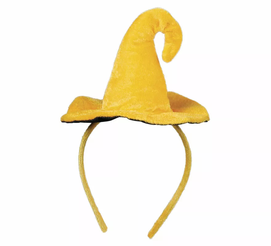 Translation missing: es.Diadema Mini Sombrero de Bruja con Calabaza Sonriente