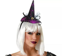 Mini fascia per cappello da strega viola