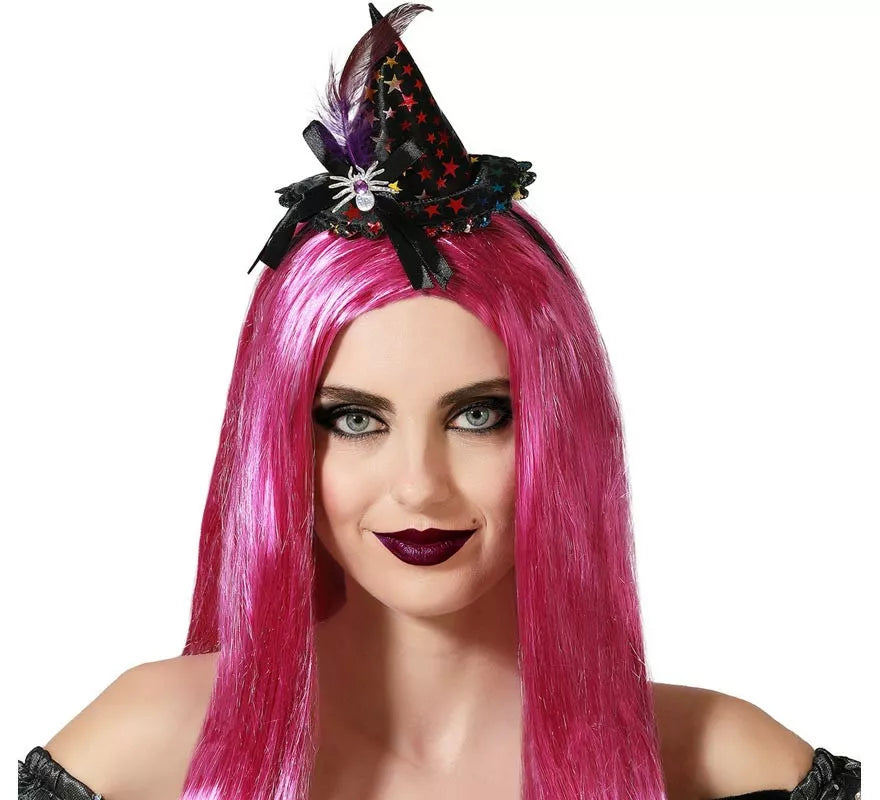 Translation missing: it.Diadema Mini Sombrero de Bruja Multicolor