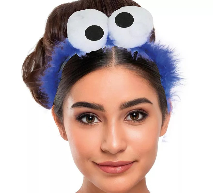 Translation missing: it.Diadema Monstruo Azul con Plumas