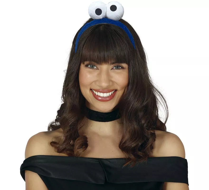 Translation missing: es.Diadema Monstruo Azul con Plumas