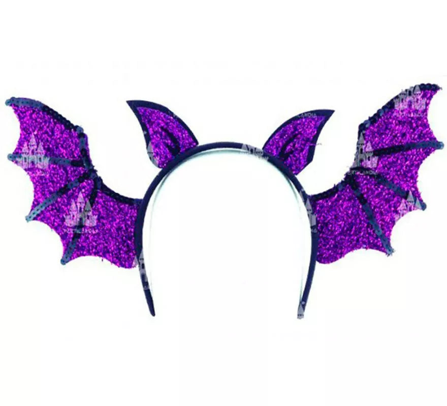 Translation missing: it.Diadema Murciélagos Lila