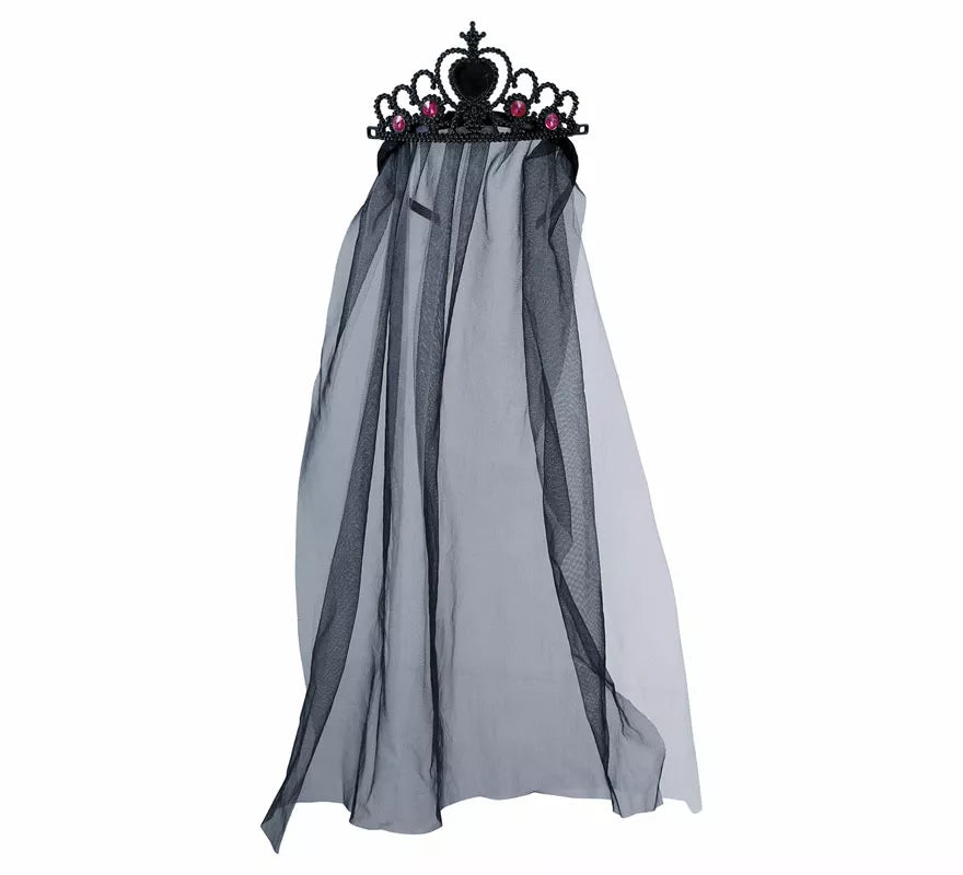 Translation missing: it.Diadema Negra de Princesa Fantasma con Velo