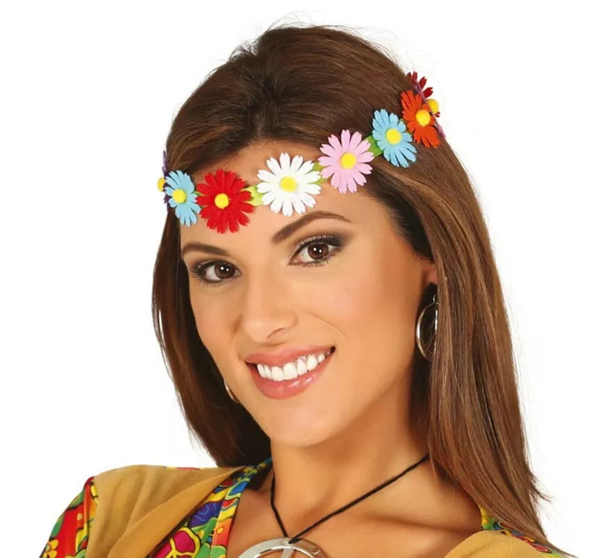 Diadema o Cinta con Flores Multicolor
