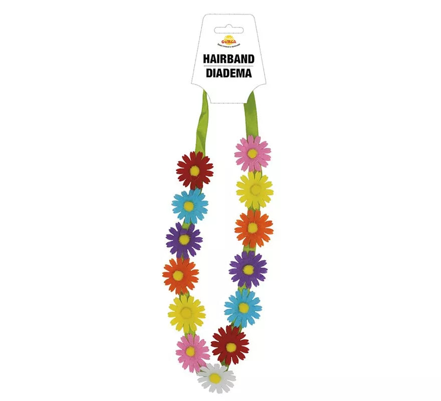 Diadema o Cinta con Flores Multicolor