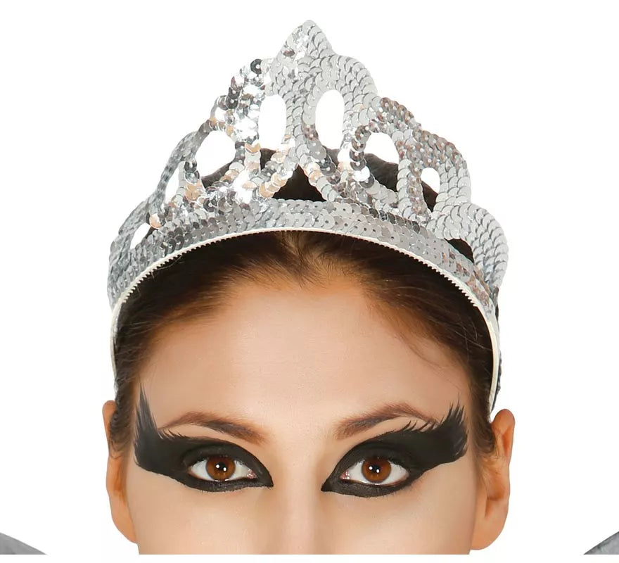 Translation missing: it.Diadema Plata lentejuelas