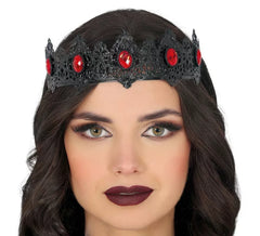 Diadema Reina negra Metálica