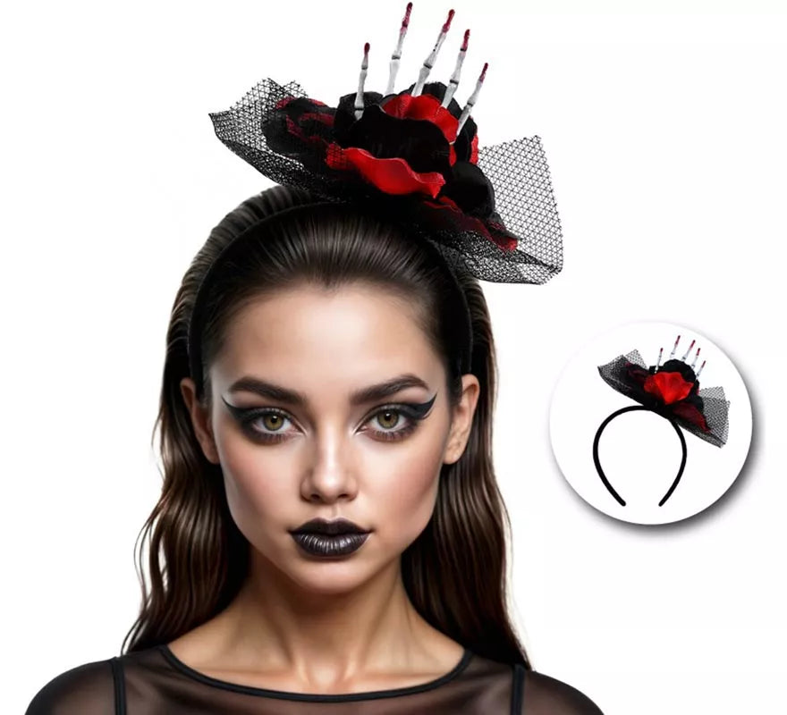 Translation missing: it.Diadema Rosa con Mano Esqueleto