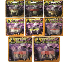 Dientes terroríficos de Halloween modelos surtidos