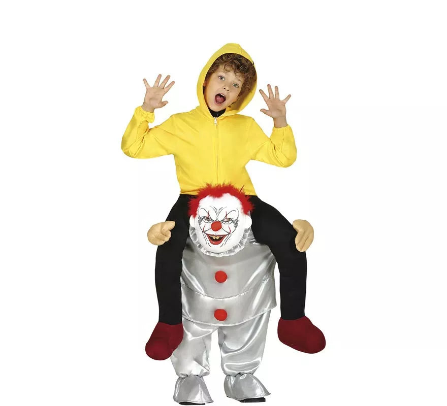 Translation missing: it.Disfraz a hombros de Payaso del miedo para niños