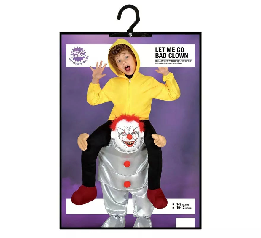 Translation missing: it.Disfraz a hombros de Payaso del miedo para niños