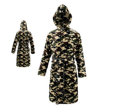 Costume da accappatoio mimetico verde per adulto