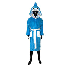 Costume da accappatoio Sandy Blue Shark per bambini