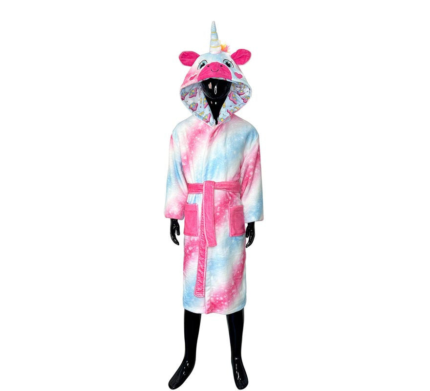 Translation missing: it.Disfraz Albornoz Uri Unicornio para niños