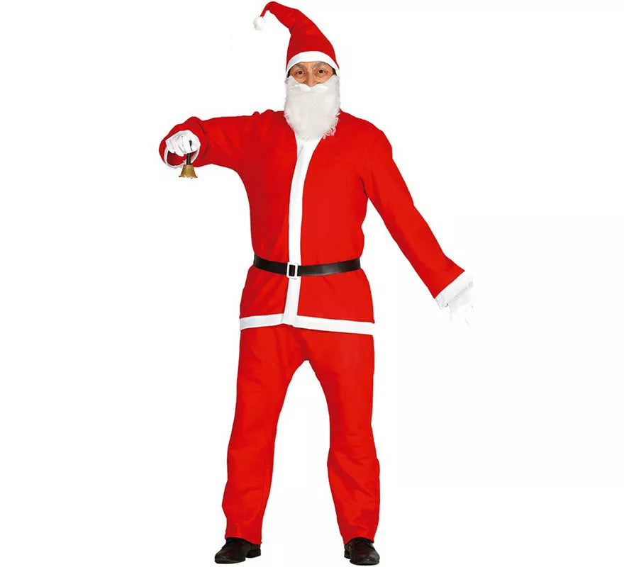 Translation missing: it.Disfraz barato de Papa Noel con Gorro y Barba para Hombre