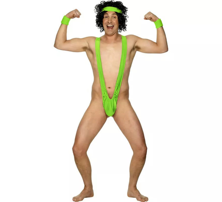 Translation missing: it.Disfraz Biquini de Borat color verde de Lycra