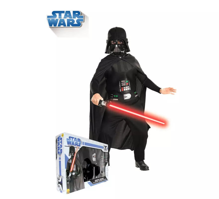 Translation missing: it.Disfraz Darth Vader con espada en caja