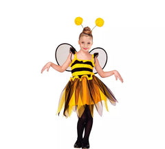 Costume da ape con grandi antenne per bambina