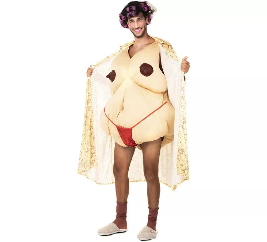Translation missing: es.Disfraz de Abuela exhibicionista para hombre