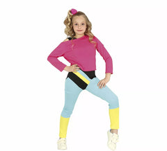 Costume da aerobica anni '80 per bambina