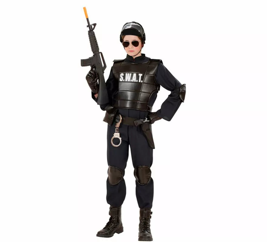 Translation missing: it.Disfraz de Agente Policía SWAT para niño