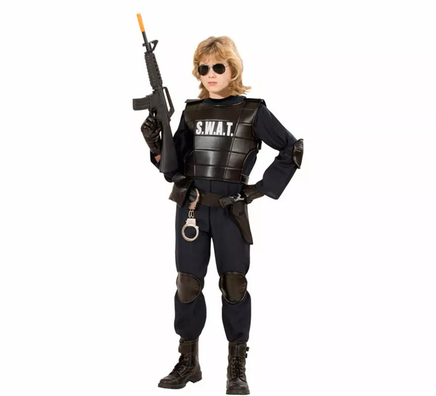 Translation missing: it.Disfraz de Agente Policía SWAT para niño