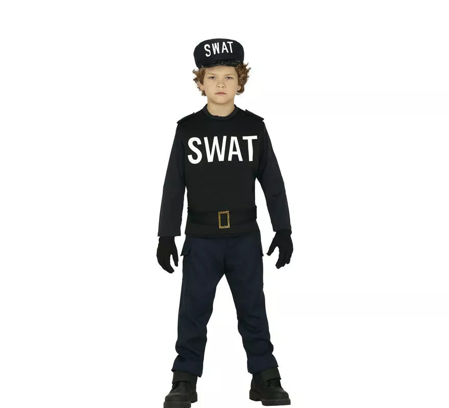 Translation missing: it.Disfraz de Agente Swat para niño