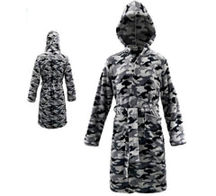 Costume da accappatoio mimetico grigio per bambini