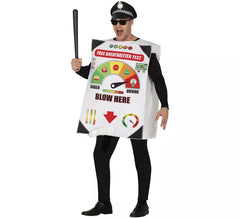 Costume da etilometro per uomo