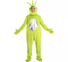 Costume da alieno verde della TV per adulti