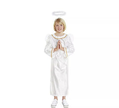 Costume da angelo con ali e aureola per neonati e bambini