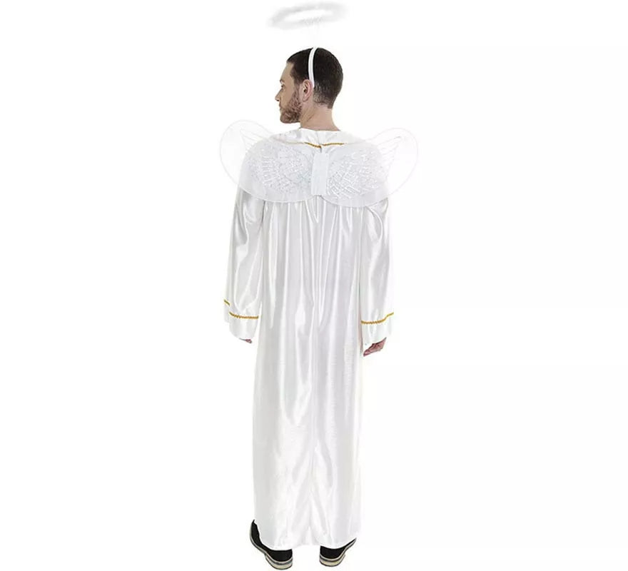 Translation missing: it.Disfraz de Ángel con Alas y Halo para hombre