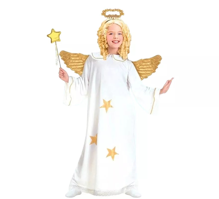 Translation missing: it.Disfraz de Ángel con Estrellas para niños