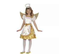 Costume da angelo dorato per bambine