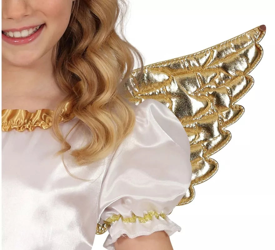 Disfraz de Ángel dorado para niña