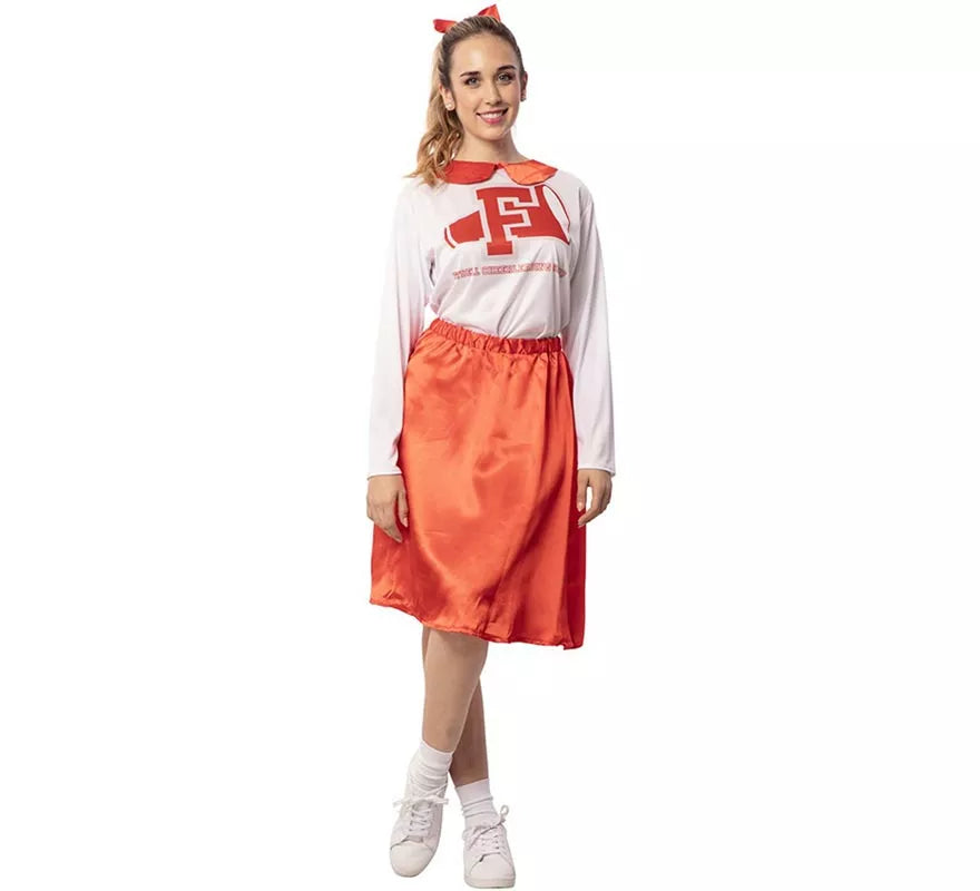 Translation missing: it.Disfraz de Animadora años 50 rojo y blanco para mujer