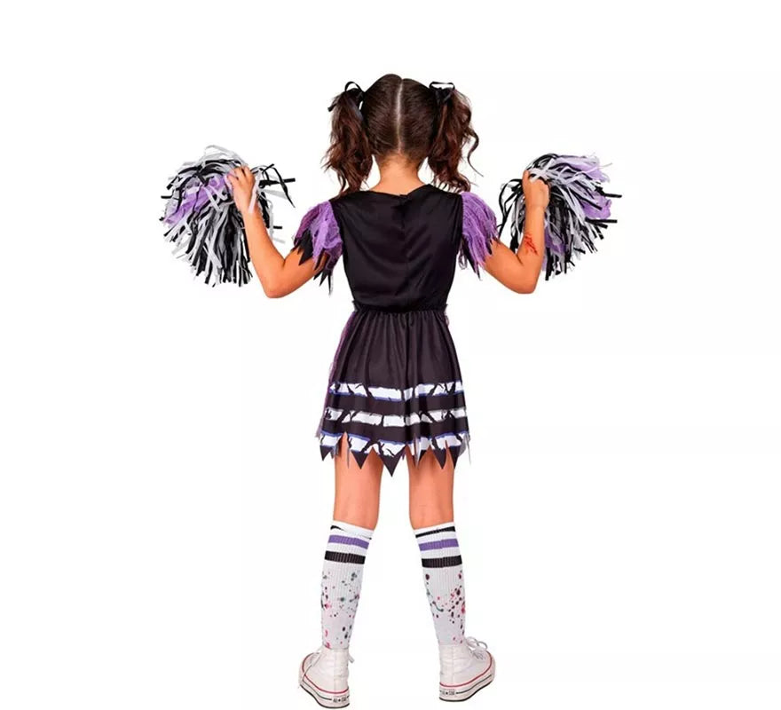 Disfraz de Animadora Cheerleader Zombie para niña