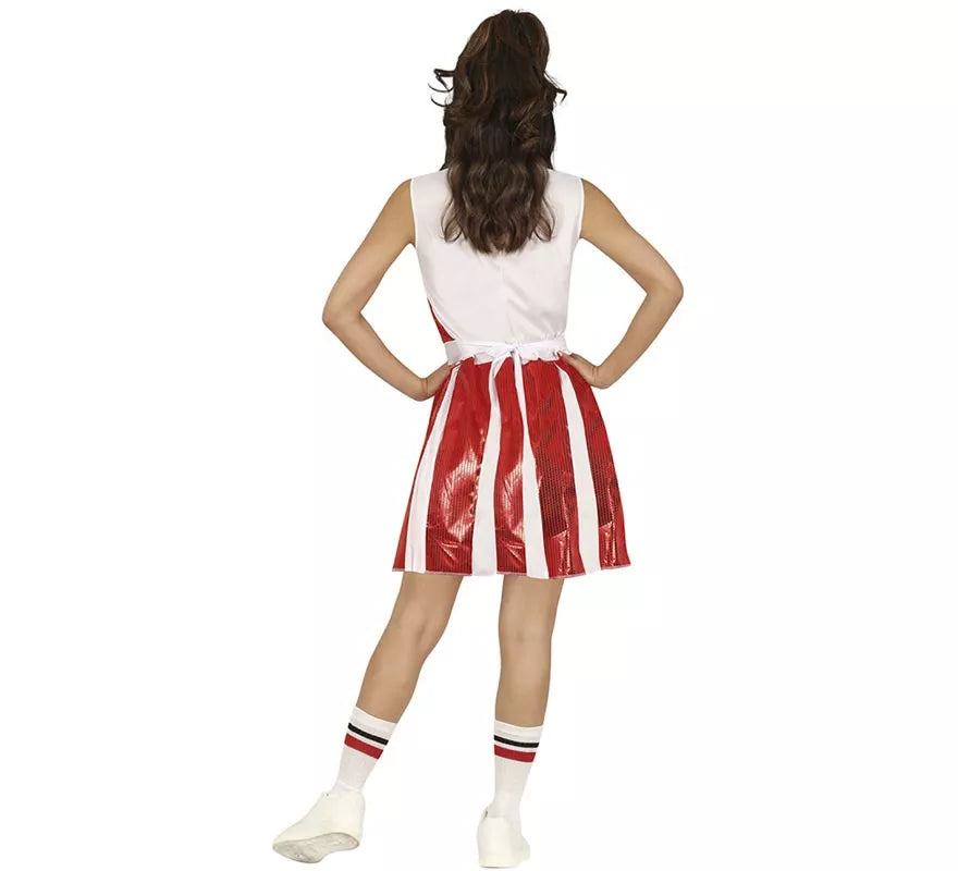 Translation missing: it.Disfraz de Animadora roja con lentejuelas para mujer