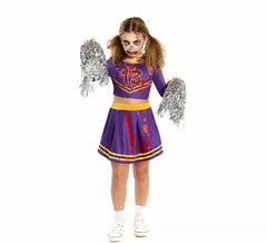 Costume da cheerleader zombie sanguinante per ragazze