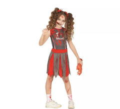 Costume da cheerleader zombie per bambina