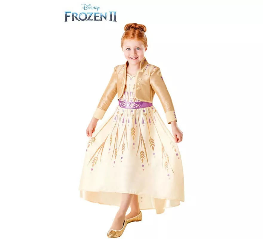 Translation missing: it.Disfraz de Anna Dorado de Frozen 2 para niña