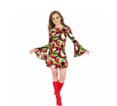 Costume da abito corto stile Groovy anni '70 da donna