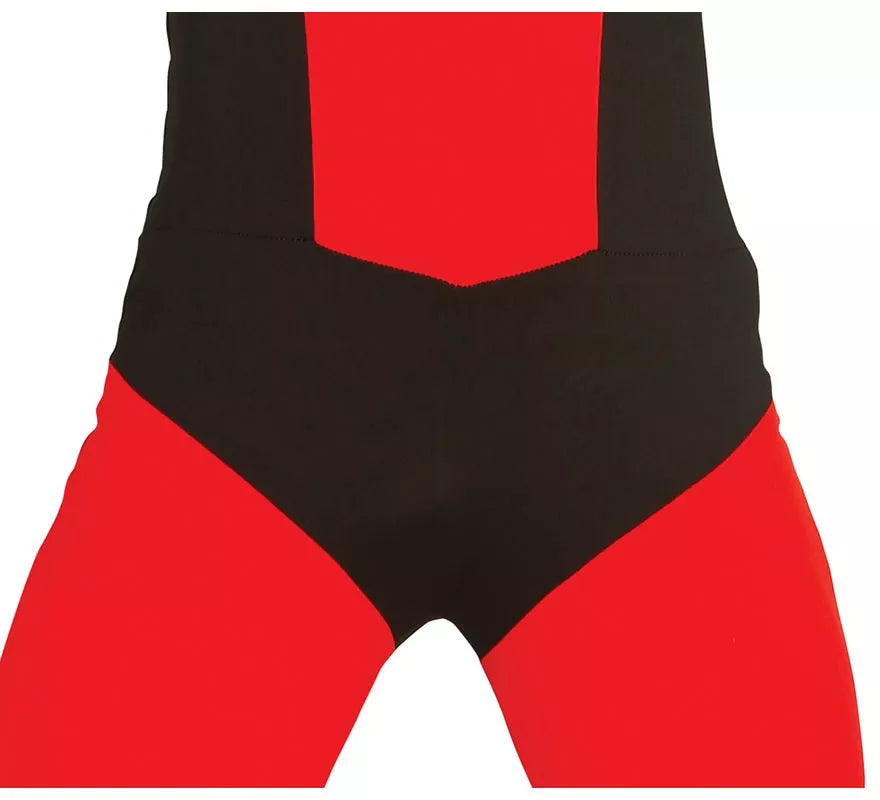 Disfraz de Antihéroe rojo y negro para hombre